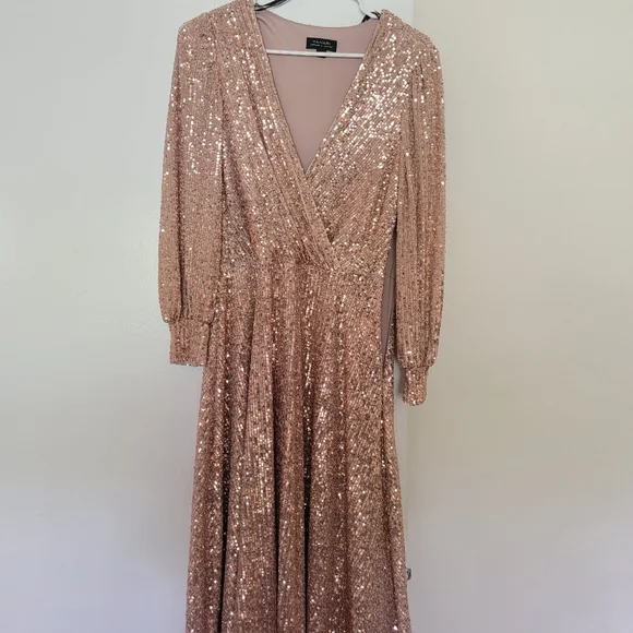 tahari gold sequin dress Sweetheart Gold Sequin Evening Gown – Dress 069 – VALDRIN SAHITI